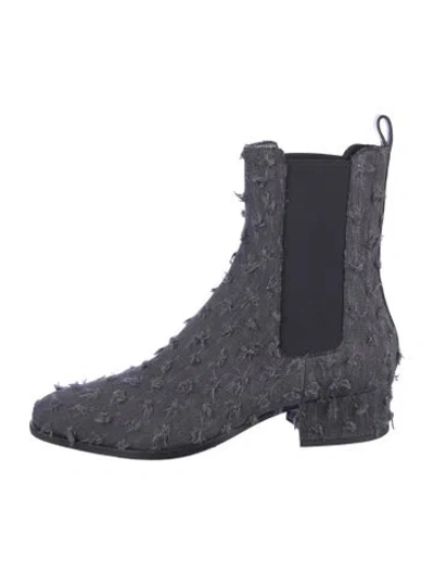 Pre-owned Marcell Von Berlin Denim Chelsea Boots In Blue