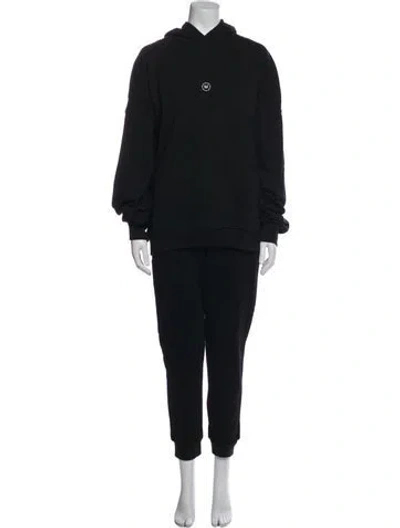 Pre-owned Marcell Von Berlin Embroidered Accent Pant Set W/ Tags In Black
