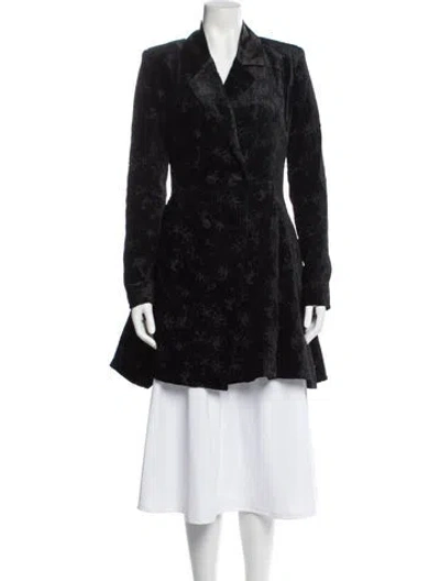 Pre-owned Marcell Von Berlin Faux Fur Coat In Black