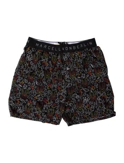 Pre-owned Marcell Von Berlin Floral Print Boxers W/ Tags In Blue