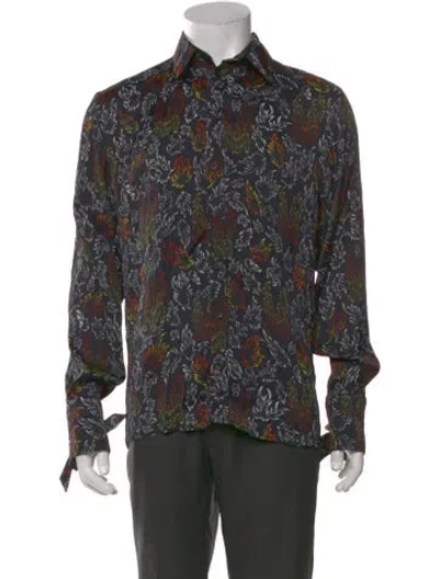 Pre-owned Marcell Von Berlin Floral Print Long Sleeve Shirt W/ Tags In Multi