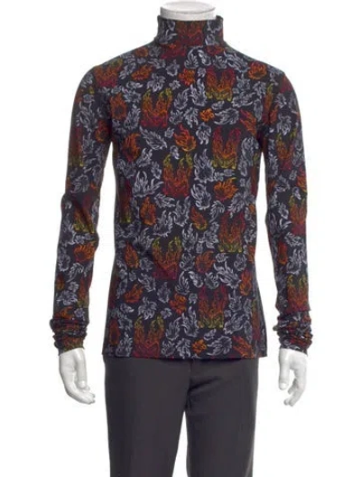Pre-owned Marcell Von Berlin Floral Print Long Sleeve Shirt W/ Tags In Multi
