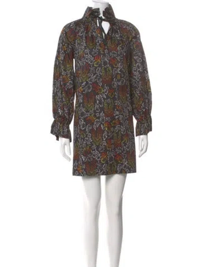Pre-owned Marcell Von Berlin Floral Print Mini Dress W/ Tags In Multi