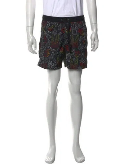 Pre-owned Marcell Von Berlin Floral Print Swim Trunks In Multi