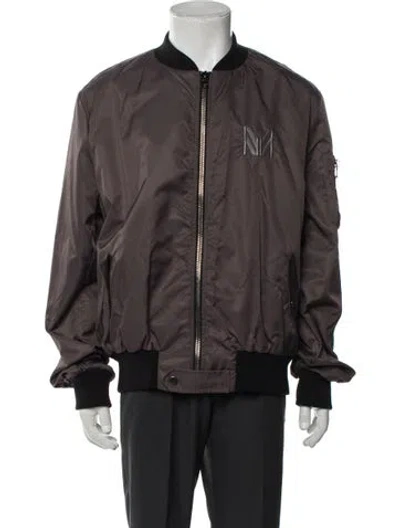 Pre-owned Marcell Von Berlin Graphic Print Bomber Jacket W/ Tags In Multi