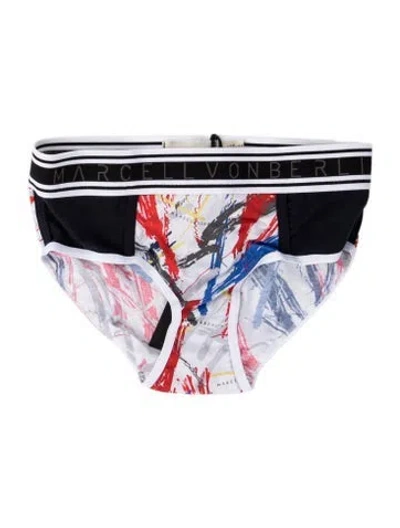 Pre-owned Marcell Von Berlin Graphic Print Boxers W/ Tags In Multicolor
