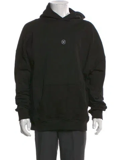 Pre-owned Marcell Von Berlin Graphic Print Crew Neck Hoodie In Black