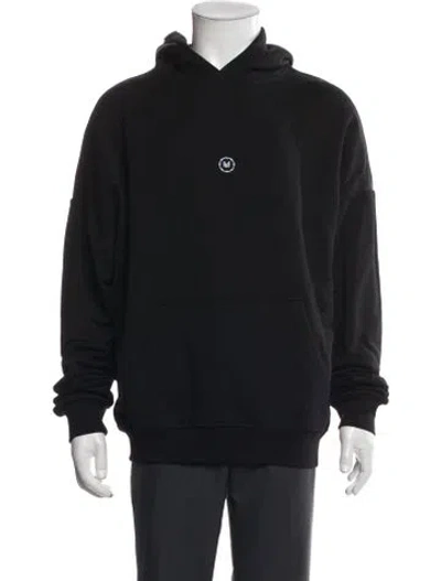 Pre-owned Marcell Von Berlin Graphic Print Crew Neck Hoodie In Black