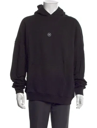 Pre-owned Marcell Von Berlin Graphic Print Crew Neck Hoodie In Black