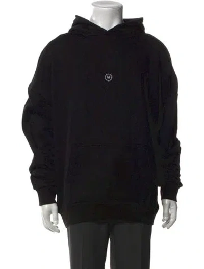 Pre-owned Marcell Von Berlin Graphic Print Crew Neck Hoodie In Black