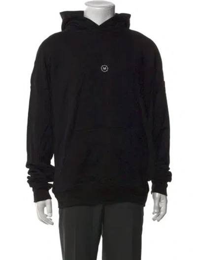 Pre-owned Marcell Von Berlin Graphic Print Crew Neck Hoodie In Black