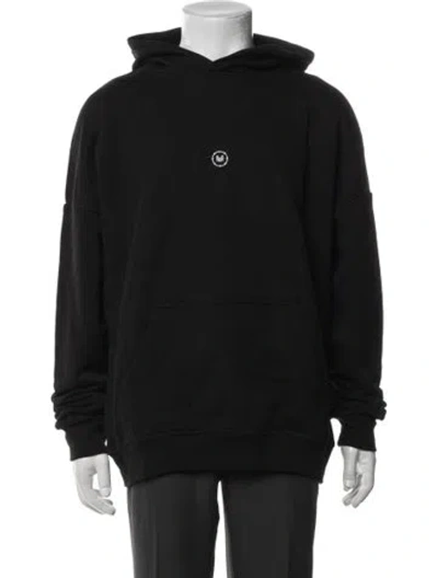 Pre-owned Marcell Von Berlin Graphic Print Crew Neck Hoodie In Black