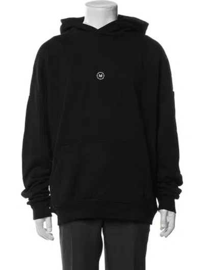 Pre-owned Marcell Von Berlin Graphic Print Crew Neck Hoodie In Black