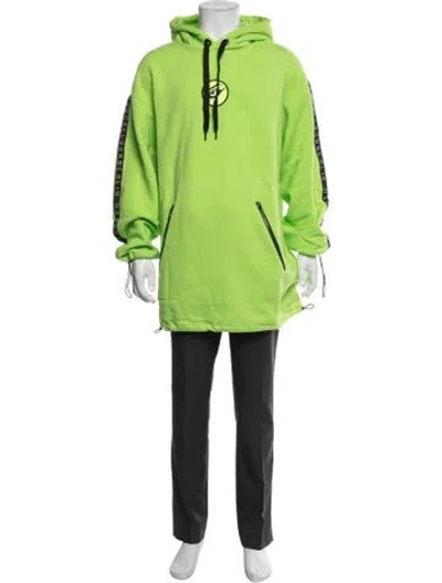 Pre-owned Marcell Von Berlin Graphic Print Crew Neck Hoodie In Green