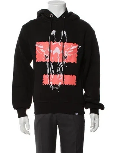 Pre-owned Marcell Von Berlin Graphic Print Crew Neck Hoodie W/ Tags In Black