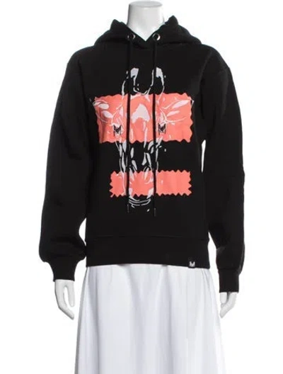 Pre-owned Marcell Von Berlin Graphic Print Crew Neck Hoodie W/ Tags In Black