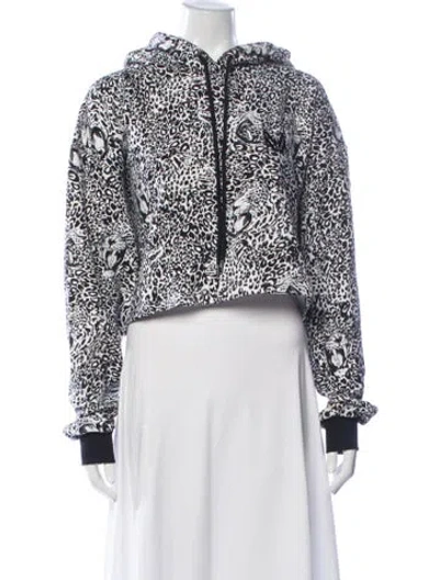 Pre-owned Marcell Von Berlin Graphic Print Crew Neck Sweater In White