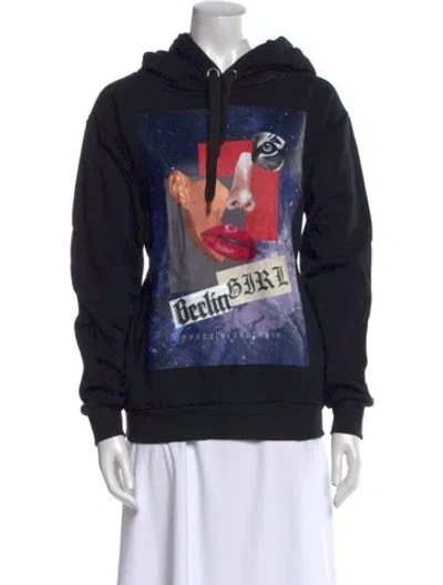 Pre-owned Marcell Von Berlin Graphic Print Crew Neck Sweatshirt In Black