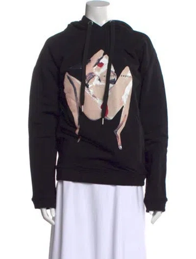 Pre-owned Marcell Von Berlin Graphic Print Crew Neck Sweatshirt W/ Tags In Black