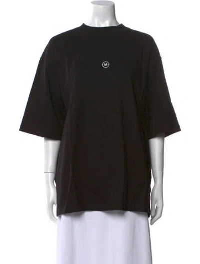 Pre-owned Marcell Von Berlin Graphic Print Crew Neck T-shirt In Black