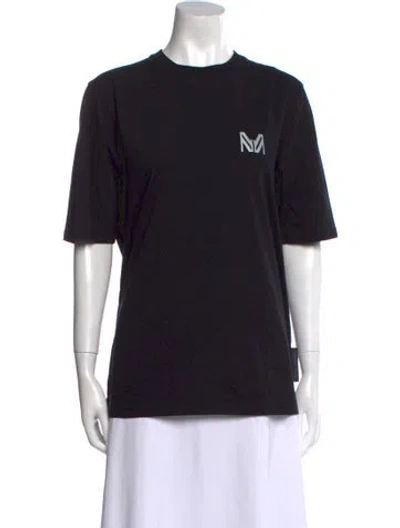 Pre-owned Marcell Von Berlin Graphic Print Crew Neck T-shirt In Black