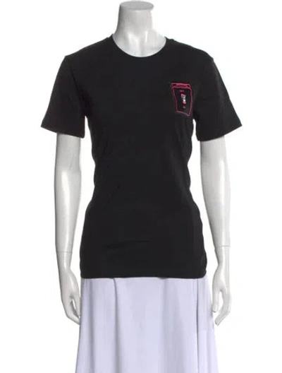 Pre-owned Marcell Von Berlin Graphic Print Crew Neck T-shirt In Black