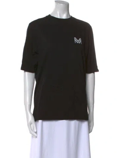 Pre-owned Marcell Von Berlin Graphic Print Crew Neck T-shirt In Black