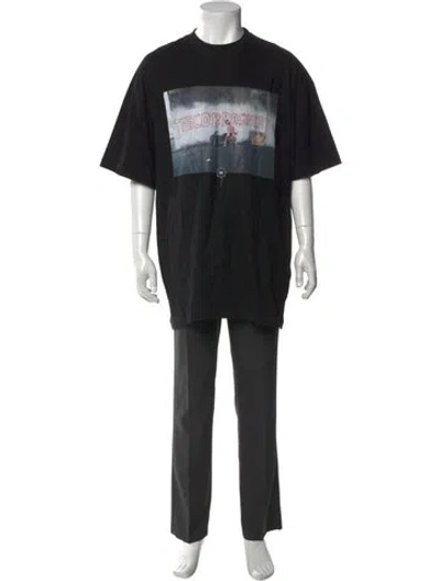 Pre-owned Marcell Von Berlin Graphic Print Crew Neck T-shirt In Black