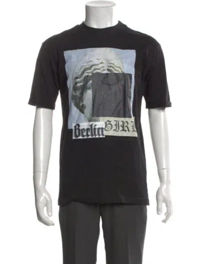 Pre-owned Marcell Von Berlin Graphic Print Crew Neck T-shirt In Black