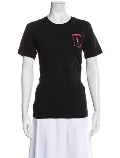 Pre-owned Marcell Von Berlin Graphic Print Crew Neck T-shirt In Black