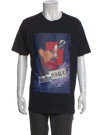 Pre-owned Marcell Von Berlin Graphic Print Crew Neck T-shirt In Black