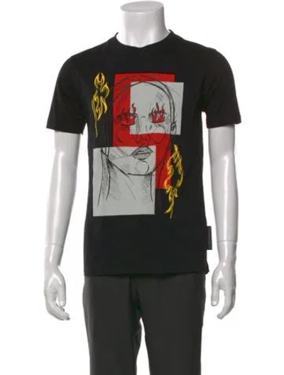 Pre-owned Marcell Von Berlin Graphic Print Crew Neck T-shirt In Black