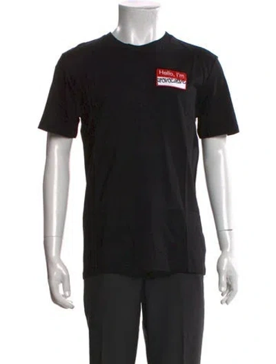 Pre-owned Marcell Von Berlin Graphic Print Crew Neck T-shirt In Black