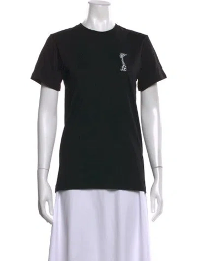 Pre-owned Marcell Von Berlin Graphic Print Crew Neck T-shirt In Black
