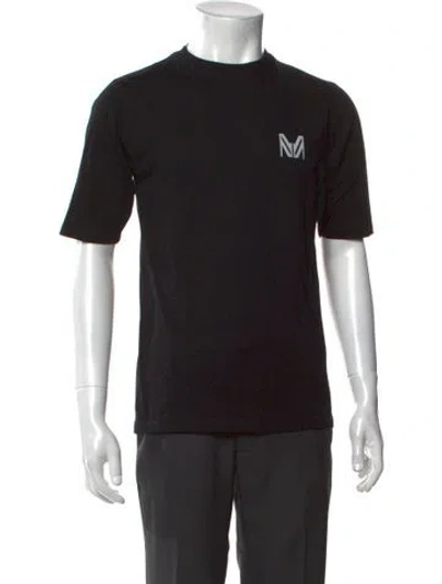 Pre-owned Marcell Von Berlin Graphic Print Crew Neck T-shirt In Black
