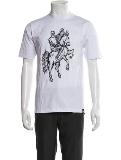 Pre-owned Marcell Von Berlin Graphic Print Crew Neck T-shirt In Black