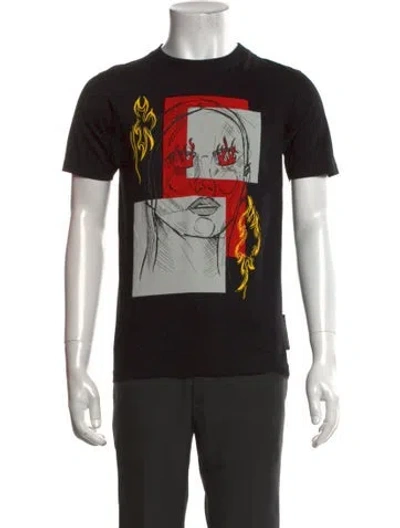 Pre-owned Marcell Von Berlin Graphic Print Crew Neck T-shirt In Black