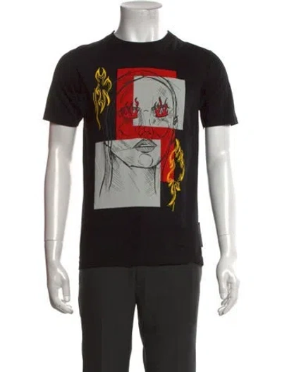 Pre-owned Marcell Von Berlin Graphic Print Crew Neck T-shirt In Black