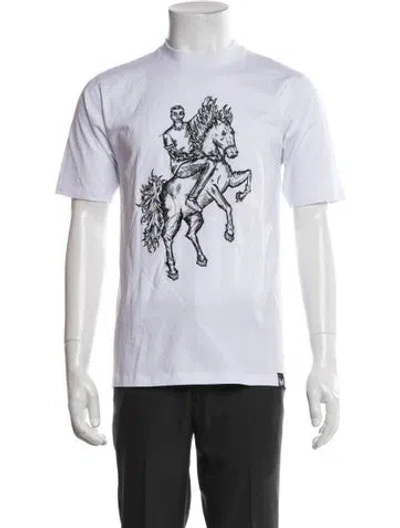Pre-owned Marcell Von Berlin Graphic Print Crew Neck T-shirt In Black