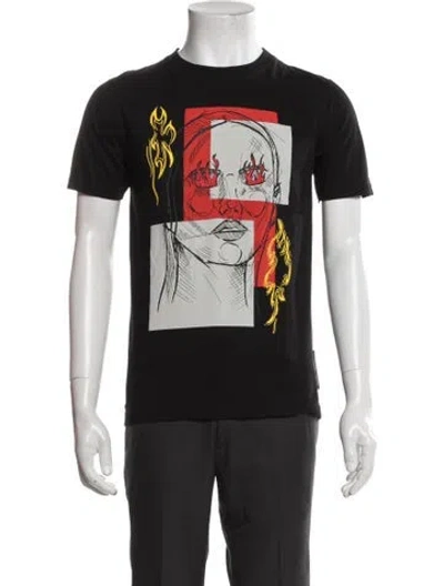 Pre-owned Marcell Von Berlin Graphic Print Crew Neck T-shirt In Black