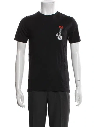 Pre-owned Marcell Von Berlin Graphic Print Crew Neck T-shirt In Black