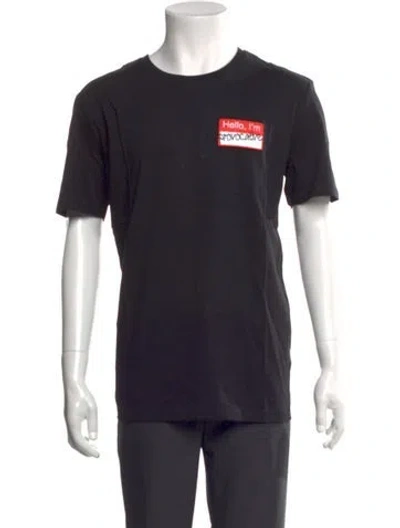 Pre-owned Marcell Von Berlin Graphic Print Crew Neck T-shirt In Black