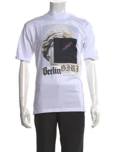 Pre-owned Marcell Von Berlin Graphic Print Crew Neck T-shirt In Black