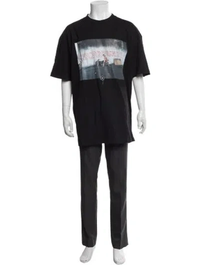 Pre-owned Marcell Von Berlin Graphic Print Crew Neck T-shirt In Black
