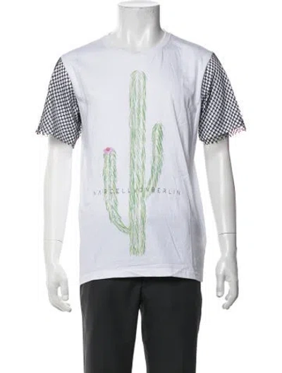 Pre-owned Marcell Von Berlin Graphic Print Crew Neck T-shirt In Black