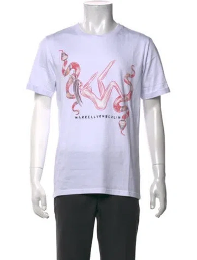 Pre-owned Marcell Von Berlin Graphic Print Crew Neck T-shirt In Black