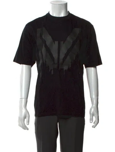 Pre-owned Marcell Von Berlin Graphic Print Crew Neck T-shirt In Black