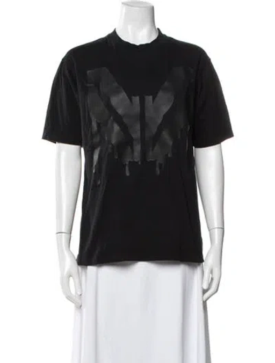 Pre-owned Marcell Von Berlin Graphic Print Crew Neck T-shirt In Black