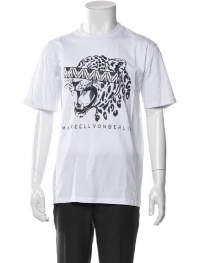 Pre-owned Marcell Von Berlin Graphic Print Crew Neck T-shirt In Black