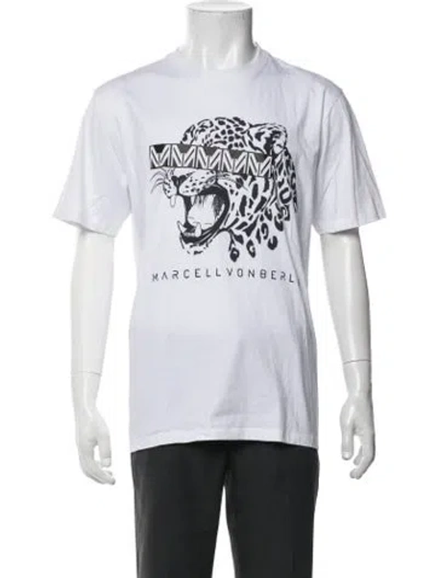 Pre-owned Marcell Von Berlin Graphic Print Crew Neck T-shirt In Black/white